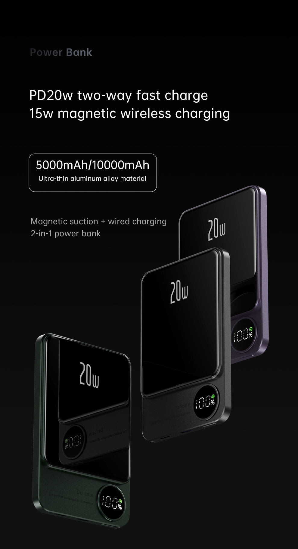 Babji Magnetic Portable Charger, 5,000mAh Wireless Portable Charger with USB-C Cable, Battery Pack, Magsafe-Compatible with iPhone 15/15 Plus/15 Pro/15 Pro Max, iPhone 14/13/12 Series and more Babji Magnetic Portable Charger, 5,000mAh Wireless Portable Charger with USB-C Cable, Battery Pack, Magsafe-Compatible with iPhone 15/15 Plus/15 Pro/15 Pro Max, iPhone 14/13/12 Series and more