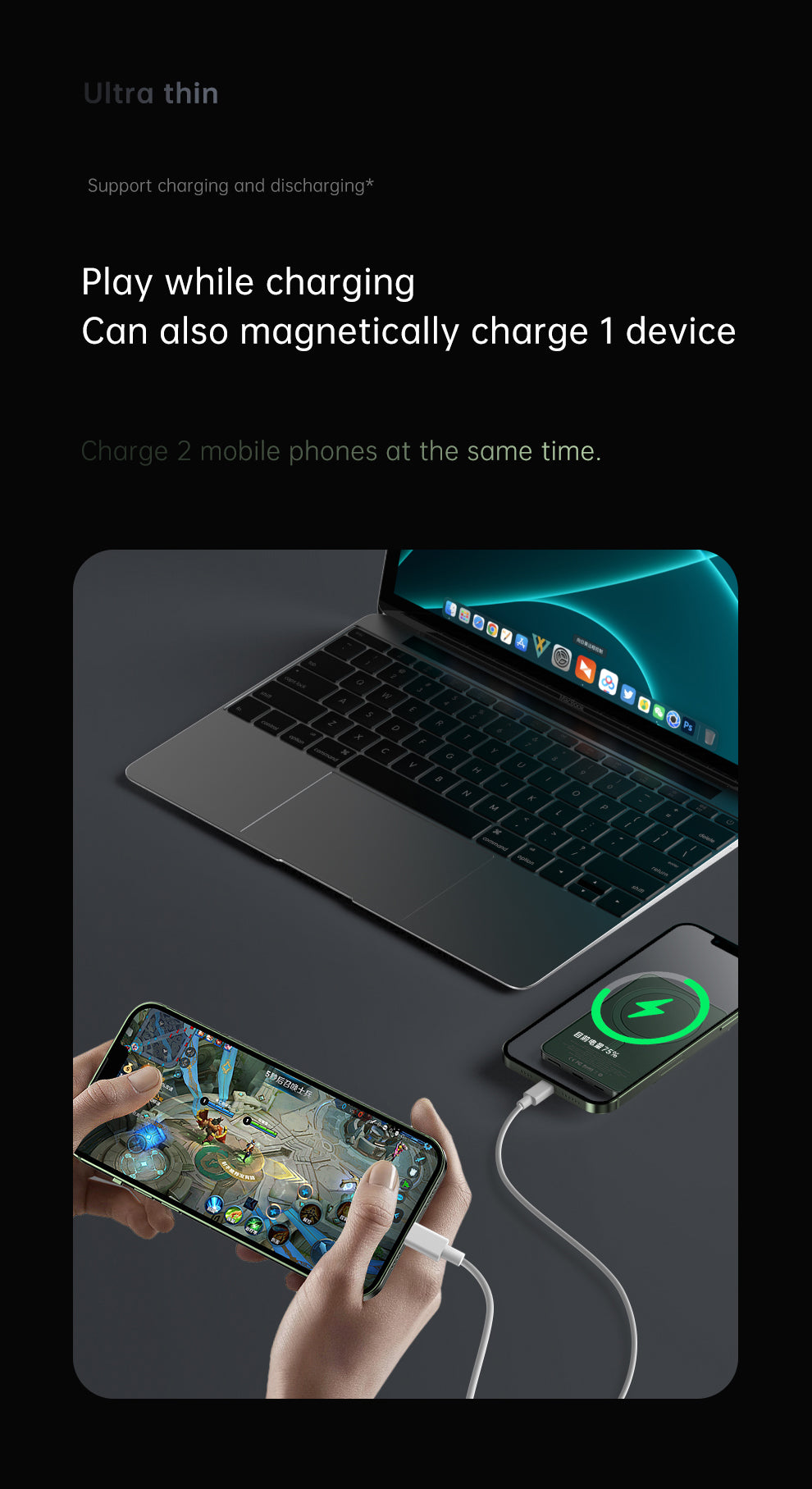 Babji Magnetic Portable Charger, 5,000mAh Wireless Portable Charger with USB-C Cable, Battery Pack, Magsafe-Compatible with iPhone 15/15 Plus/15 Pro/15 Pro Max, iPhone 14/13/12 Series and more Babji Magnetic Portable Charger, 5,000mAh Wireless Portable Charger with USB-C Cable, Battery Pack, Magsafe-Compatible with iPhone 15/15 Plus/15 Pro/15 Pro Max, iPhone 14/13/12 Series and more