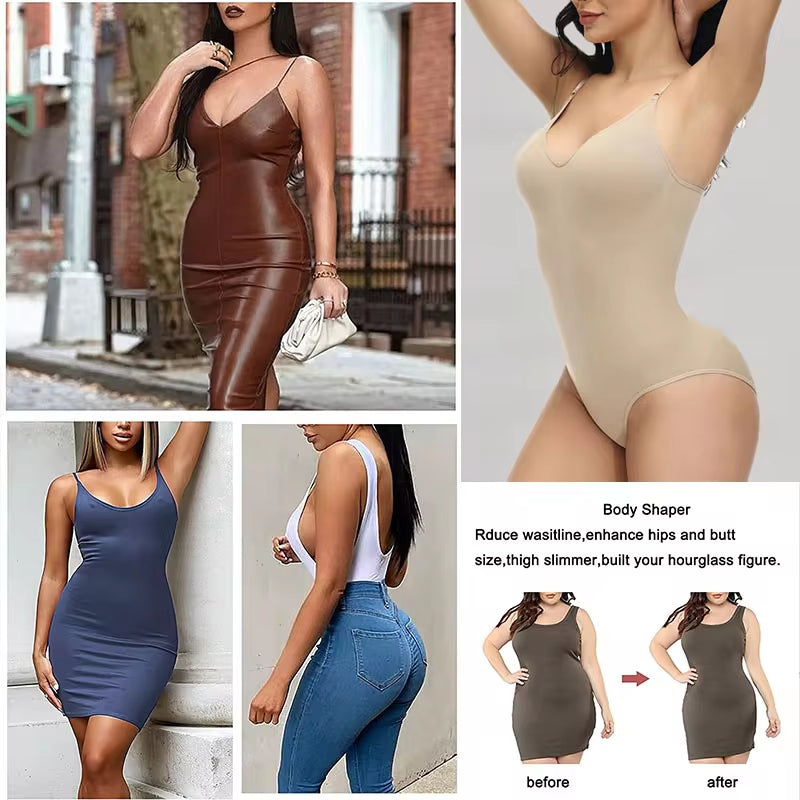 Super Sale V Neck Spaghetti Strap Bodysuit Compression Body Suits Open Crotch Shapewear Slimming Body Shaper Smooth Out Bodysuit Super Sale V Neck Spaghetti Strap Bodysuit Compression Body Suits Open Crotch Shapewear Slimming Body Shaper Smooth Out Bodysuit