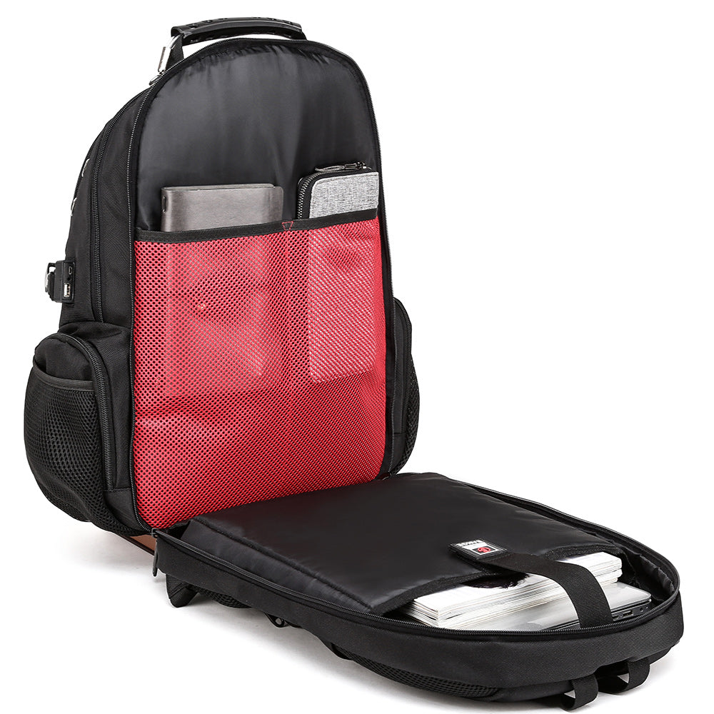 Heavy Duty Travel Backpack fits 17 inch laptop