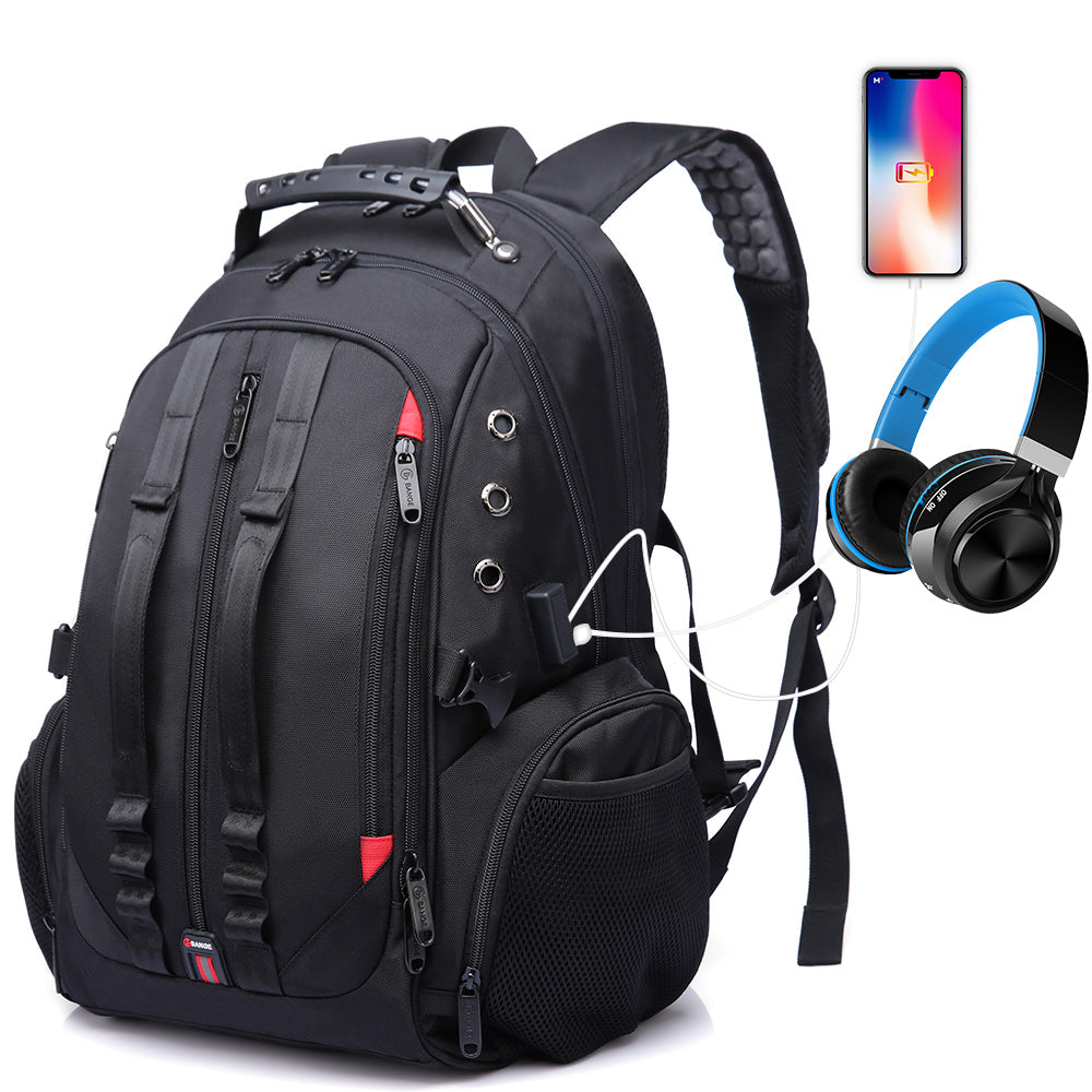 Heavy Duty Travel Backpack fits 17 inch laptop