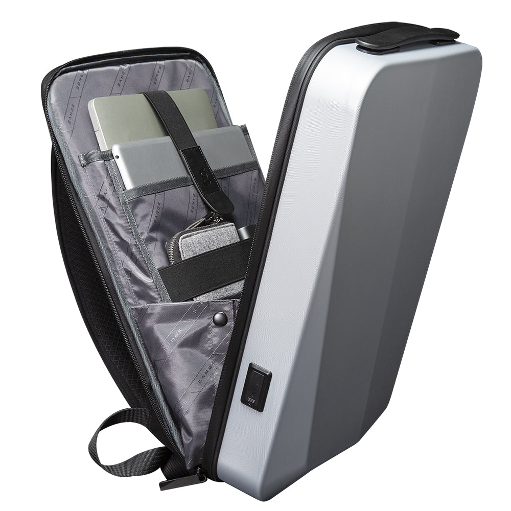 City Slim Backpack with USB Port and Anti-Theft Lock fits 15.6 inch