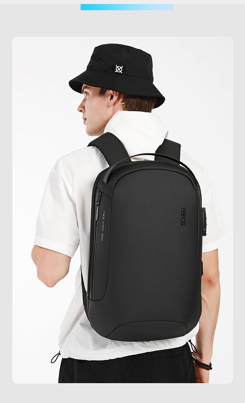 City Compact Backpack with USB Charging Port